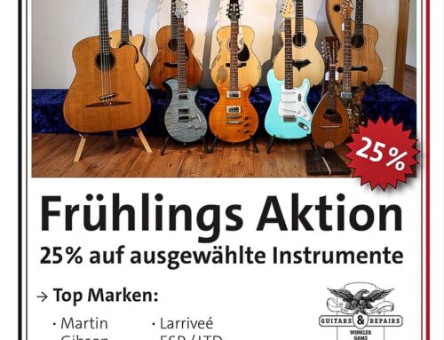 -25% auf ausgewählte Instrumente | -25% discount on selected instruments